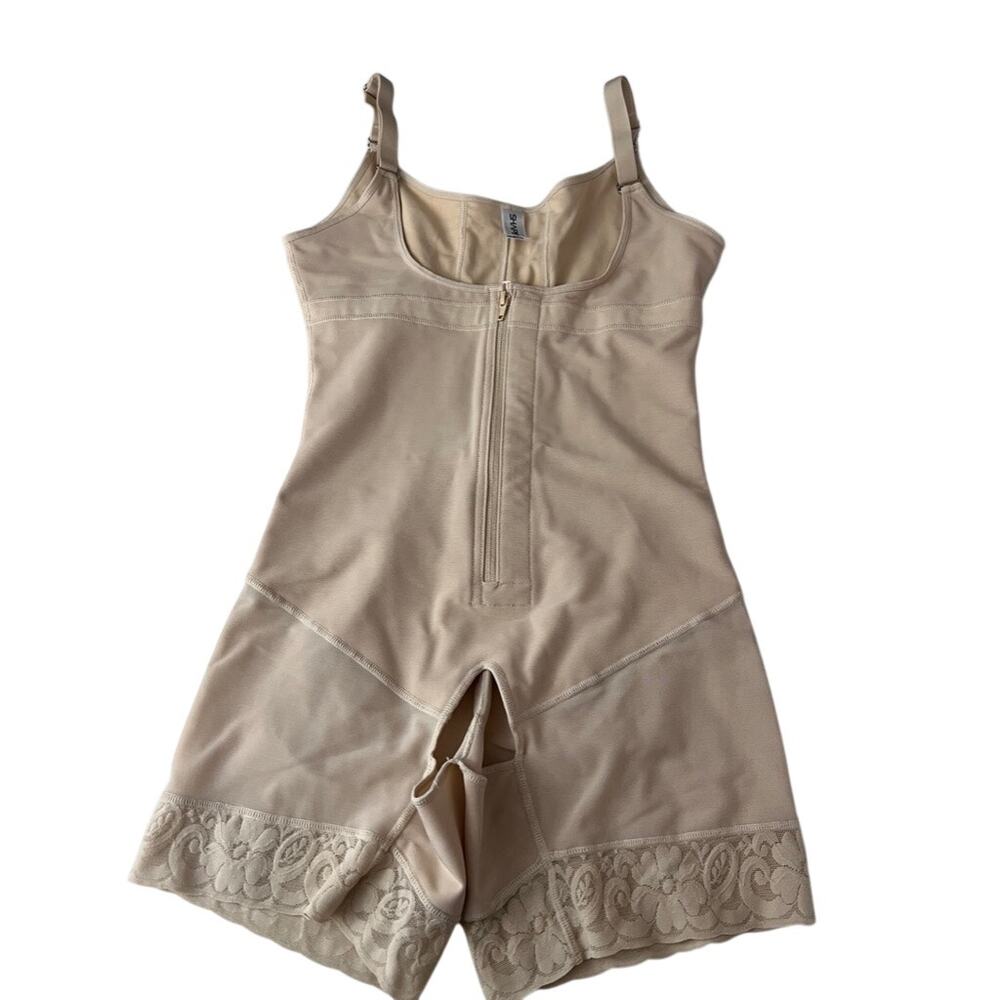 Shaperx Full Bodyshaper Shapewear Size Large Front Zip Tummy control Shorts